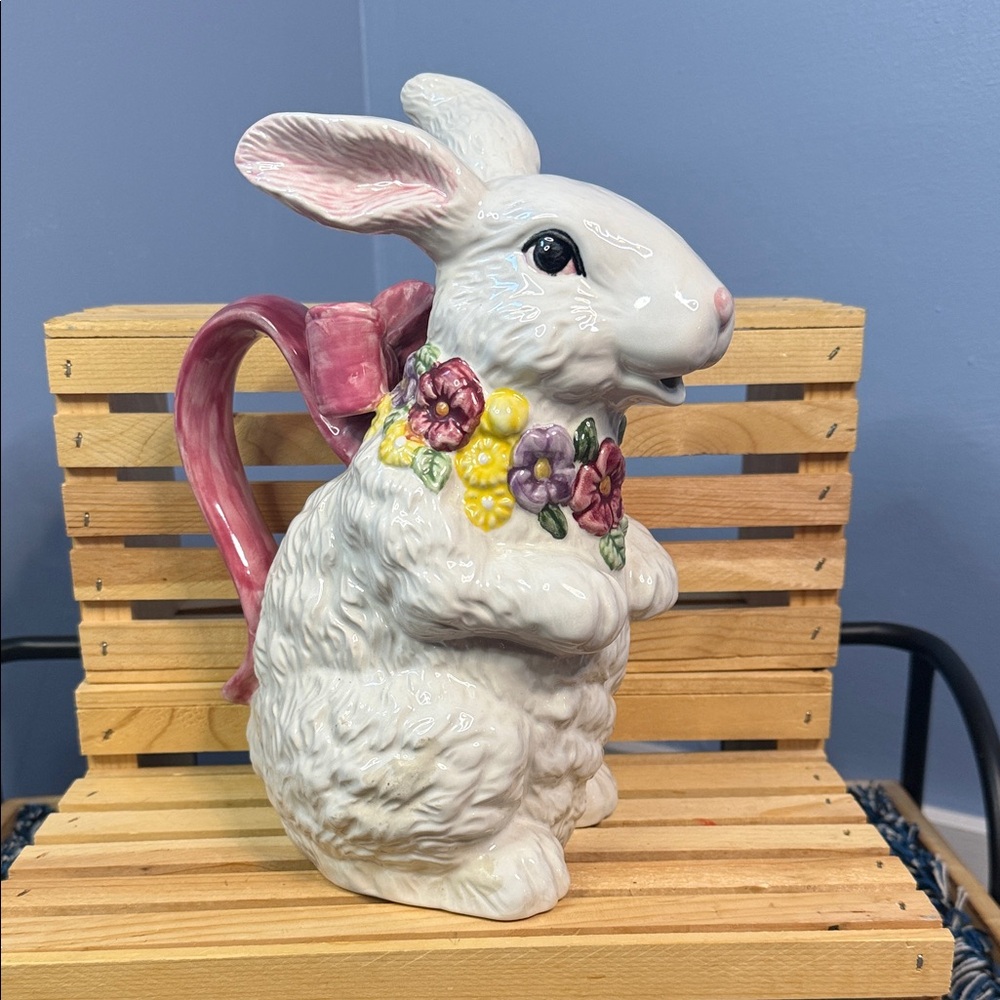 Hermitage Pottery Bunny Pitcher